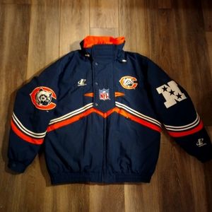 Chicago Bears Vintage 1990s ProLine Authentic Logo Athletic's Winter Coat Size L